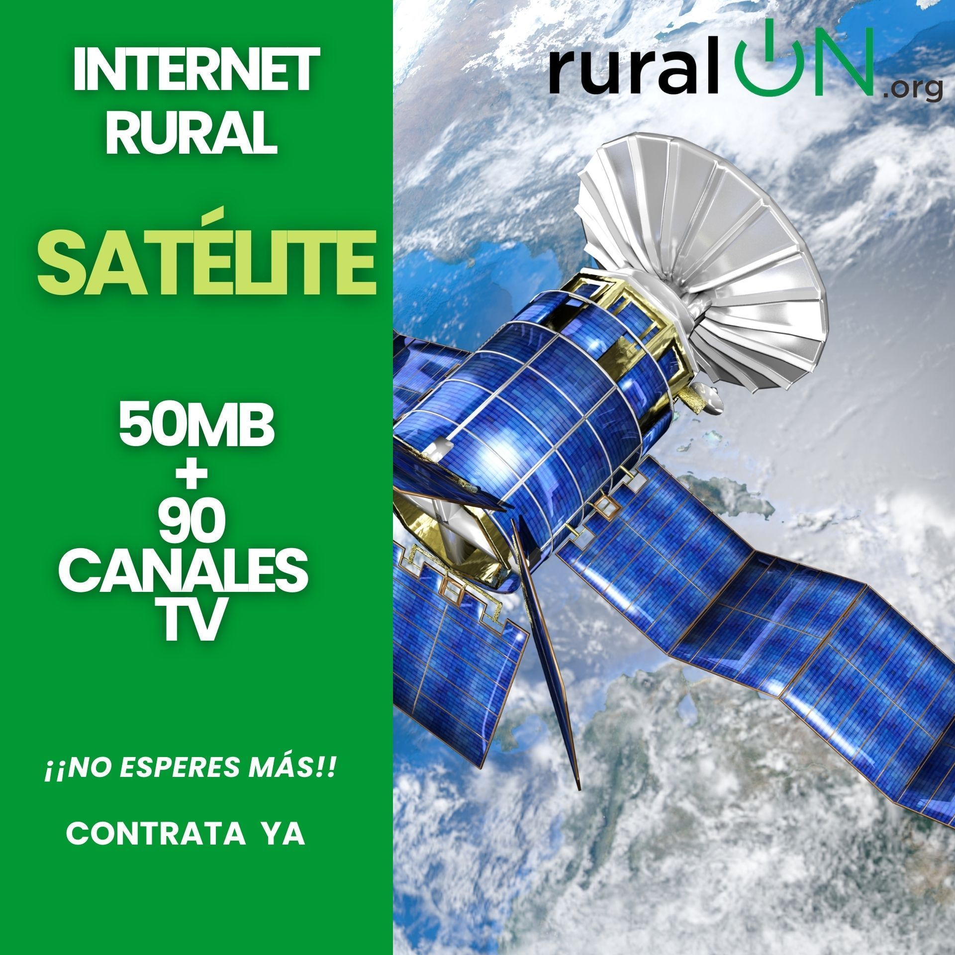 Internet Satélite 50Mb internet satélite 50Mb